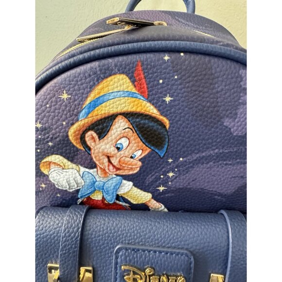 Disney Pinocchio Wondapop Backpack 11″ Faux Leather Jiminy 